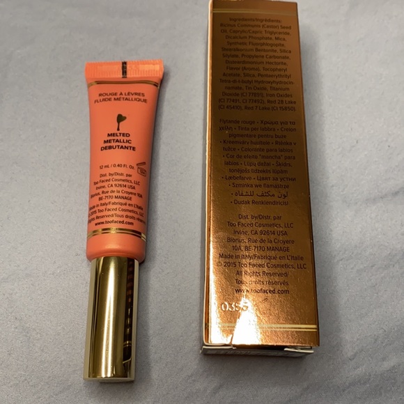 2/$20 Too Faced Melted Metal Liquified Lipstick - Picture 2 of 5